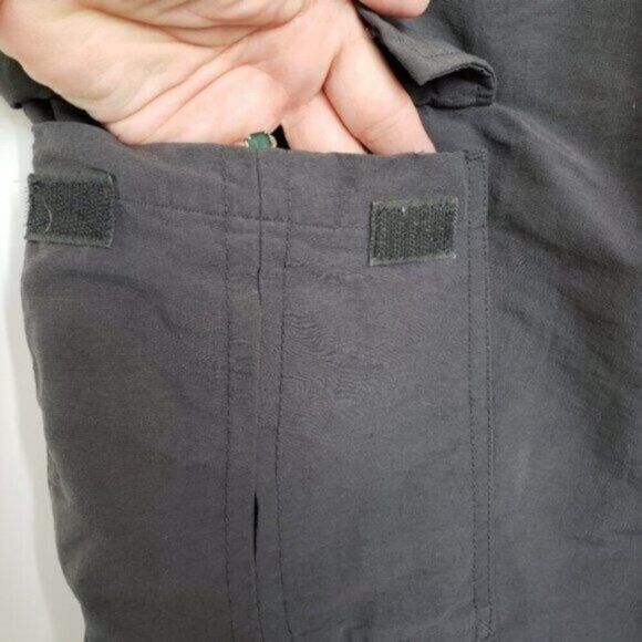 North Face Men's Grey Paramount Nylon Cargo Shorts Elastic Waist Size Large - Picture 4 of 15